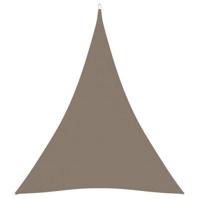 Zonnescherm driehoekig 3x4x4 m oxford stof taupe Zonnescherm driehoekig 3x4x4 m oxford stof taupe