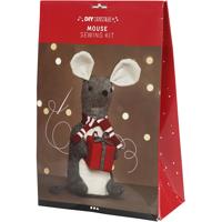 Creativ Company Kerstmuis, h: 30 cm, 1 stuk - thumbnail