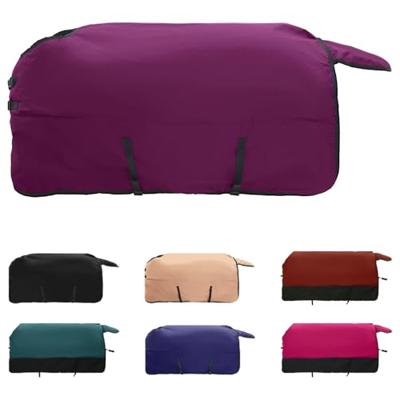 VidaXL Paardendeken donkergroen en zwart 155 cm polyester