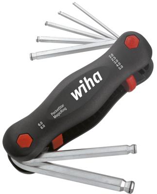 Wiha Zeskantkogelkopuitklaphouder Mini PocketStar 7-delig met MagicRing en eurogatophanger