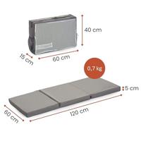 HAUCK Sleeper matras voor reiswieg - 60 x 120 cm - grijs - thumbnail