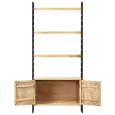 VidaXL Boekenkast met 4 schappen 80x30x180 cm massief mangohout