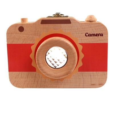 Creatieve houten kinderen camera Bladverliedige tand behoud vak baby tanden Tandhuis opbergdoos