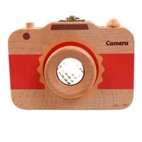 Creatieve houten kinderen camera Bladverliedige tand behoud vak baby tanden Tandhuis opbergdoos - thumbnail