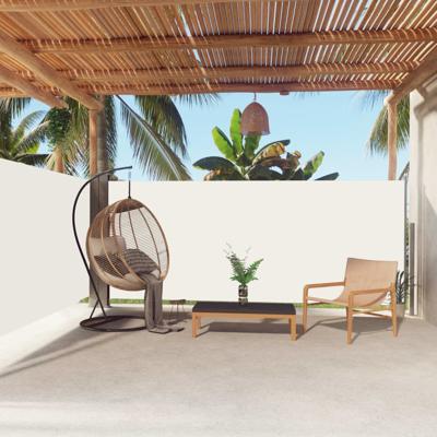 VidaXL Windscherm uittrekbaar 160x600 cm crèmekleurig