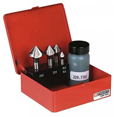 Facom set van 4 conische frezen 90° - 229.TTJ4 Facom set van 4 conische frezen 90° - 229.TTJ4