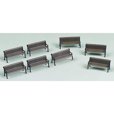 Auhagen 41199 H0 zitbank voor buiten (8 stuks) Bouwpakket