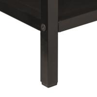 Wandtafel 100x35x76 cm massief mangohout en ijzer - thumbnail