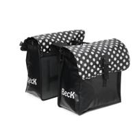 Dubbele Fietstas Small White Small Dots - thumbnail