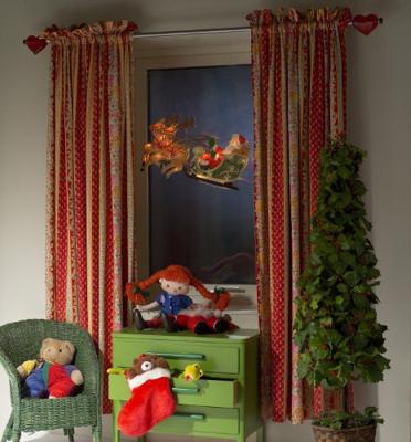 Raamsilhouet Kerstslee 20 LED 45x28cm Raamsilhouet Kerstslee 20 LED 45x28cm