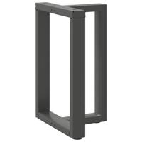 Eettafelpoten 2 st T-vormig 50x35x(72-73) cm staal antraciet - thumbnail