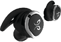 Jaybird Run Draadloze in-ear hoofdtelefoon, Bluetooth, zweetbestendig en waterdicht, 12 uur batterijduur, Sport-Fit, smartphone/tablet/iOS/Android - Jet/zwart - thumbnail