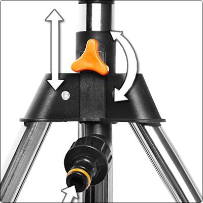 Sector sproeier met driepoot 90cm (compleet klaar voor gebruik - aansluiten op tuinslang)