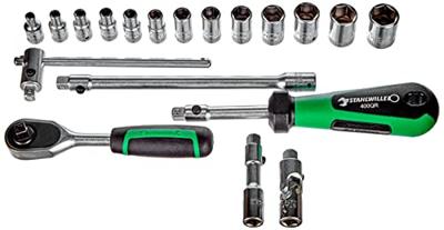 Stahlwille Dopsleutelset | 19-delig 1/4 inch | sleutelwijdtes 3,5-13 mm | aantal tanden 80 6-Kant | 1 stuk - 96011180 96011180