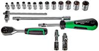 Stahlwille Dopsleutelset | 19-delig 1/4 inch | sleutelwijdtes 3,5-13 mm | aantal tanden 80 6-Kant | 1 stuk - 96011180 96011180 - thumbnail