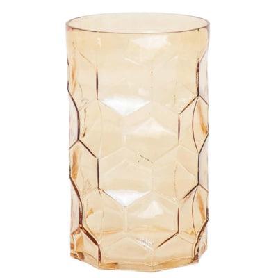 Housevitamin vaas pattern amber 25 cm | 6 stuks