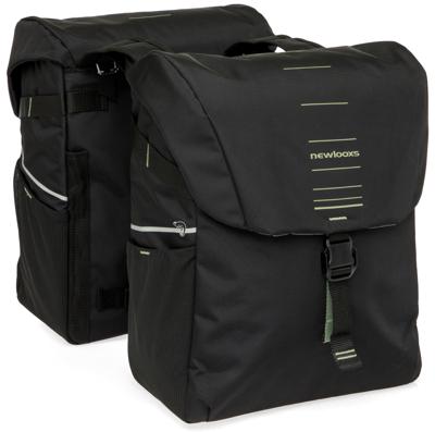Burgers - New Looxs New looxs vigo 536.155 zwart/groen dubbeltas 40l