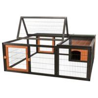 TRIXIE Buitenverblijf, Natura C, 150 x 53 x 150 cm, zwart-bruin - thumbnail