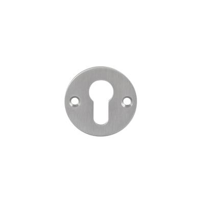 P&E P+E Rozet profielcilindergat rond ø55x2mm met schroefgaten rvs geborsteld