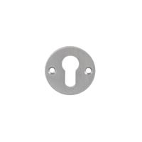 P&E P+E Rozet profielcilindergat rond ø55x2mm met schroefgaten rvs geborsteld - thumbnail