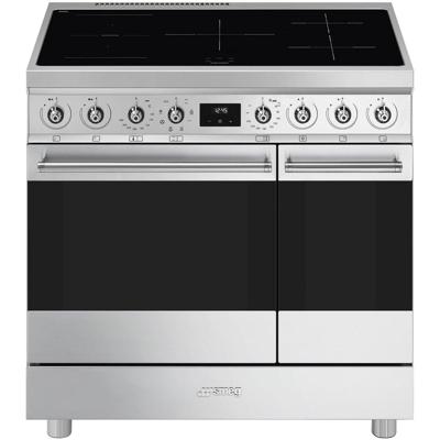 SMEG C92IMX2 Classici Esthetisch Fornuis met Inductiekookplaat - 90 x 60 cm - RVS