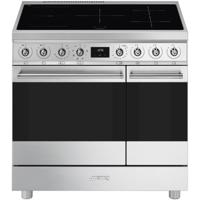 SMEG C92IMX2 Classici Esthetisch Fornuis met Inductiekookplaat - 90 x 60 cm - RVS - thumbnail