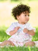 Babyblouse met bloemenmotief ecru - thumbnail