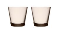 Iittala Kartio Waterglas 0,21 l Linnen, per 2 - thumbnail