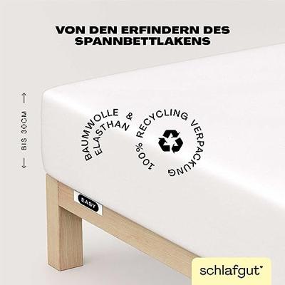 Schlafgut Schlafgut EASY Jersey Elasthan Hoeslaken S - 90x190 - 100x220 101 Full-White