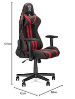 Ranqer Felix gamestoel zwart / rood - thumbnail