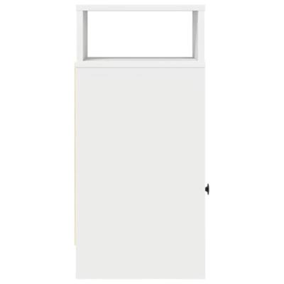 Nachtkastje met lade 25x31x66 cm wit Nachtkastje met lade 25x31x66 cm wit