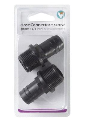 Hose Connector Screw 20 mm 3/4 Inc vijveraccesoires VT - Vt
