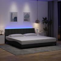 Bedframe zonder matras "Hanko" stof donkergrijs 200x200 cm - thumbnail