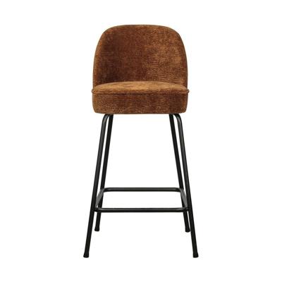 Woood Vogue barkruk H65 chenille middenbruin