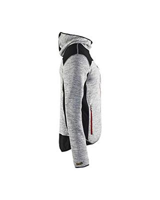 Blåkläder Gebreid vest met softshell 49302117 | Grijs mêlee/Zwart | Maat S - 7330509379219