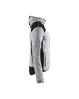 Blåkläder Gebreid vest met softshell 49302117 | Grijs mêlee/Zwart | Maat S - 7330509379219 - thumbnail