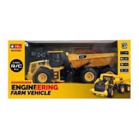 Rc bestuurbare constructietruk oplaadbaar met licht en geluid - thumbnail