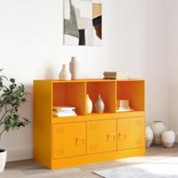 Dressoir 99x39x73 cm staal mosterdgeel - thumbnail