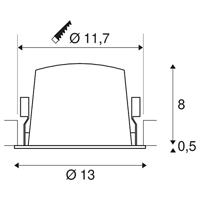 SLV 1003952 NUMINOS L LED-inbouwlamp LED vast ingebouwd 25.41 W Wit - thumbnail