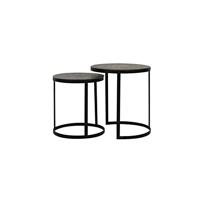 Light & Living Bijzettafel 'Trelo' Set van 2 stuks, kleur Antiek Brons - thumbnail