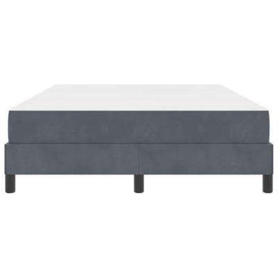Boxspringbed met matras Donkergrijs 140 x 200 cm Fluweel