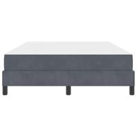Boxspringbed met matras Donkergrijs 140 x 200 cm Fluweel - thumbnail