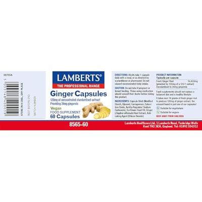 Lamberts Gember Vegacapsules Lamberts Gember Vegacapsules