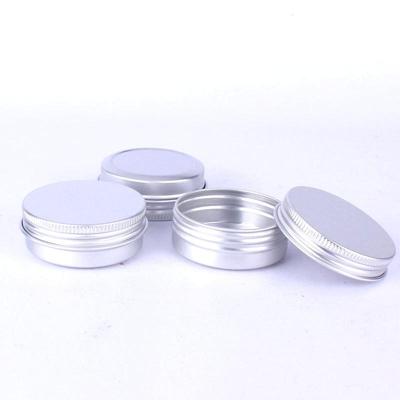 5 PC'S thread hervulbare aluminium verpakking vak cosmetische kleine opbergetui capaciteit: 30g (zilver)
