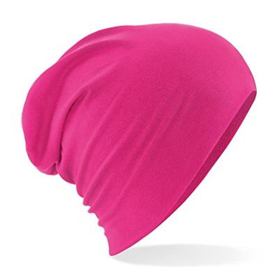 Beechfield CB368 Hemsedal Cotton Slouch Beanie - Fuchsia - One Size