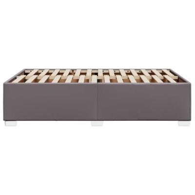 Bedframe zonder matras 120x190 cm kunstleer grijs