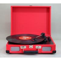Soundmaster PL580RO - Koffermodel platenspeler - Rood - thumbnail