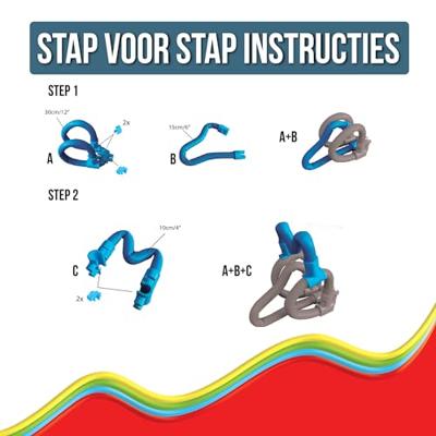 Clics Spaghetteez noodle the pup flexibele bouwstaafjes, 34dlg.