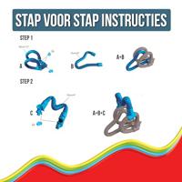 Clics Spaghetteez noodle the pup flexibele bouwstaafjes, 34dlg. - thumbnail