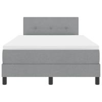 Boxspringbed met matras met matras Lichtgrijs 120 x 200 cm Stof - thumbnail